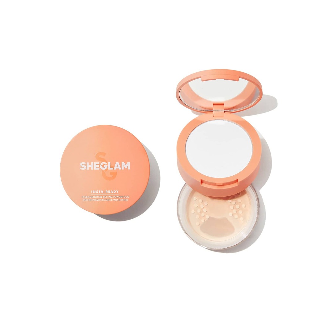 Sheglam insta-Ready Face & Under Eye Setting Powder Duo-Bisque. Sheglam insta-Ready Face & Under Eye Setting Powder Duo-Bisque.