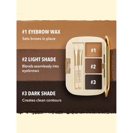 Sheglam Full-Filled Eyebrow Palette-101 Dark Brown.