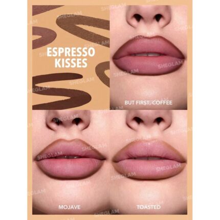 Sheglam So Lippy Lip Liner Set-Espresso Kisses.
