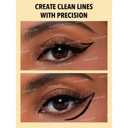 Sheglam Line & Define Waterproof Liquid Eyeliner-Black.