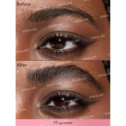 Sheglam Brow-Fection Angled Brush & Dip-Espresso.