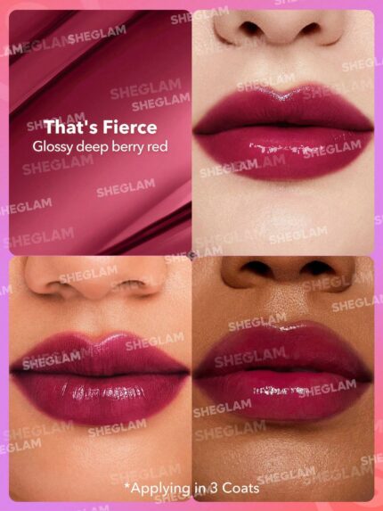 Sheglam Mirror Kiss High-Shine Lipstick-That’s Fierce.