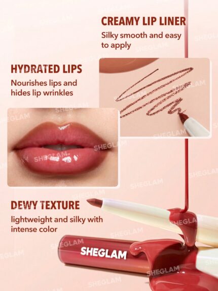 Sheglam Lip Rules Liner & Gloss Pen-Judgey Much