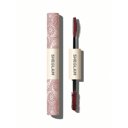Sheglam All-In-One Volume & Length Mascara-Waterproof Brugundy.