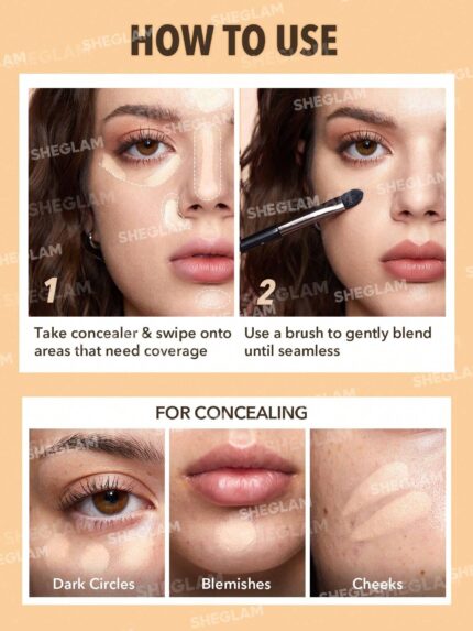 Sheglam Rapid Retouch Cream Concealer-Linen