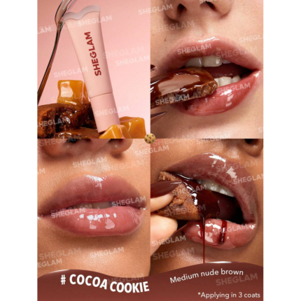 Sheglam Crystal Glaze Moisturizing Lip Gloss-Cocoa .