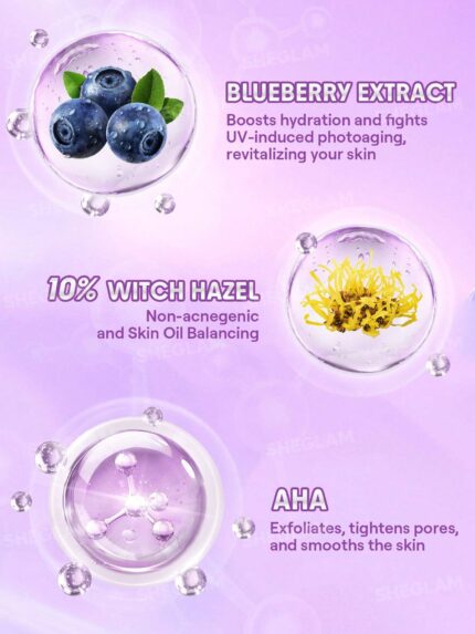 Sheglam Good Grip Hydrating Primer-Blueberry+AHA-Travel Size.