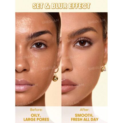 Sheglam Insta-Ready Ultra-Fine Blur & Lift Setting Powder Duo-Banana.