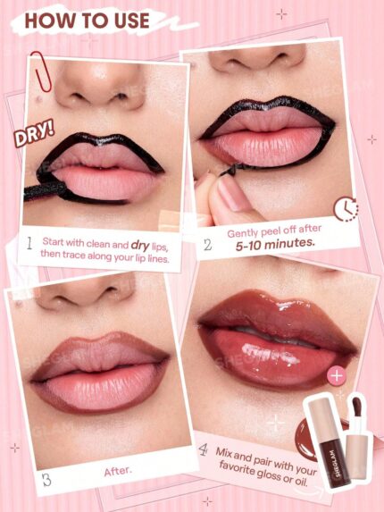 Sheglam Fall In Line Peel Off Lip Liner Stain-Mauvelous