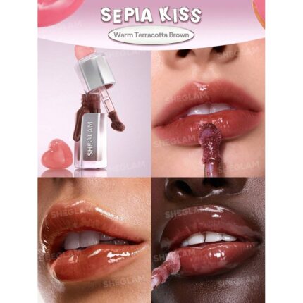 Sheglam Glass Lock Air Gloss-Sepia Kiss.