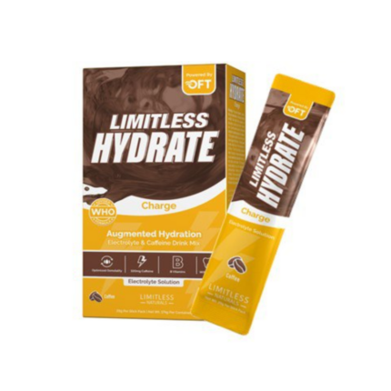 LIMITLESS HYDRATE CHARGE COFFEE 6 STICK PACKS‏