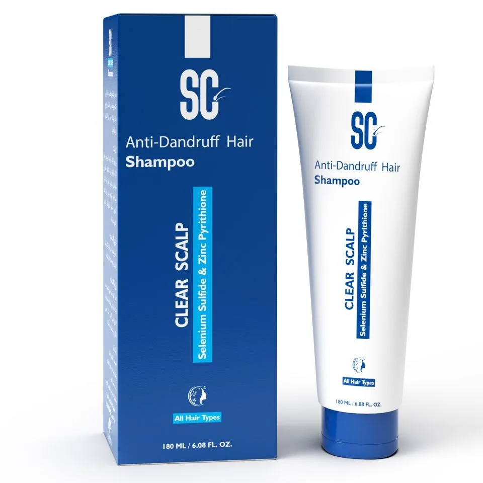 275377225_4894215107313882_1646902532819101808_n.jpg.webp SC Anti Dandruff Shampoo 180ml - الصورة 1