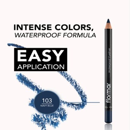 Flormar Waterproof Eyeliner 103 Navy Blue.