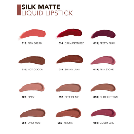 Flormar Silk Matte Liquid Lipstick 10 Tender Terra.