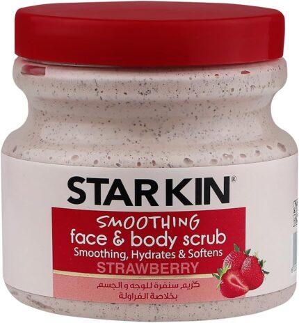 Starkin Smoothing Face & Body Scrub, Strawberry, 300g