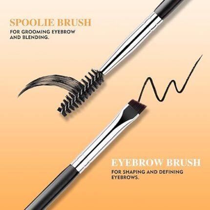 BEILI Small Makeup Duo Eyebrow Brush(1pcs)
