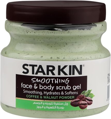 Starkin Smoothing Face & Body Scrub Gel, Coffee & Walnut Powder, 300g