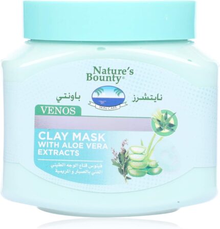 Nature’s Bounty Venos Clay Face Mask with Aloe Vera – 300 ml