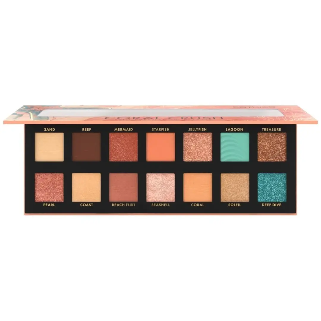 Catrice Coral Crush Slim Eyeshadow Palette 020 Under The Sea. Catrice Coral Crush Slim Eyeshadow Palette 020 Under The Sea.