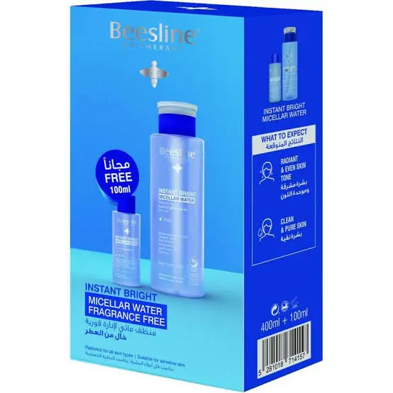 Beesline-Instant-Bright-11-100ml.webp Beesline micellar water Instant Bright 1+1 100ml - الصورة 1