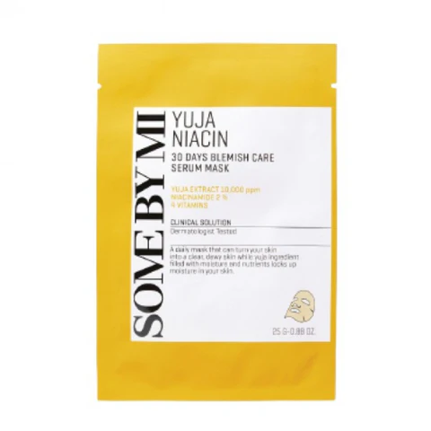 SOME BY MI YUJA NIACIN 30 DAYS BLEMISH CARE SERUM MASK SOME BY MI YUJA NIACIN 30 DAYS BLEMISH CARE SERUM MASK