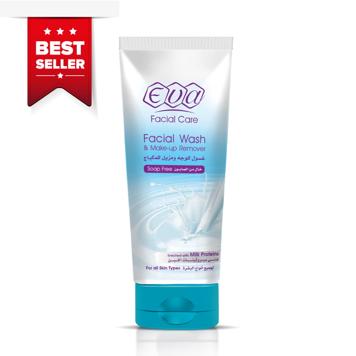 EVA-FACIAL-WASH-ENRICHED-WITH-MILK-PROTEINS-150ML Eva facial wash enriched with milk Proteins 150ml. - الصورة 1