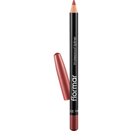 Flormar Waterproof Lipliner 202 Soft Pink Brown.