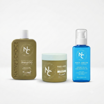 NC Hair Routine Shea Butter ( Shampoo 400ml + Hair Mask 400ml + Serum Macadamia 90ml )