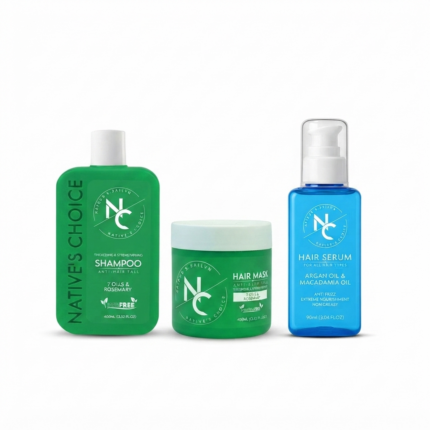NC Hair Routine 7 Oils ( Shampoo 400ml + Hair Mask 400ml + Serum Macadamia 90ml )