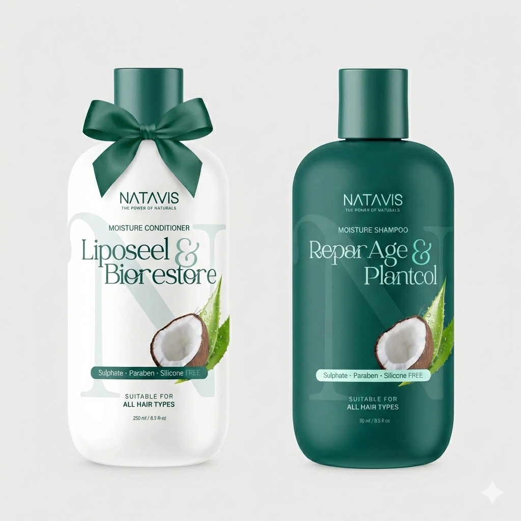 Natavis Moisture ( Shampoo 300ml + Conditioner 300ml ) Natavis Moisture ( Shampoo 300ml + Conditioner 300ml )