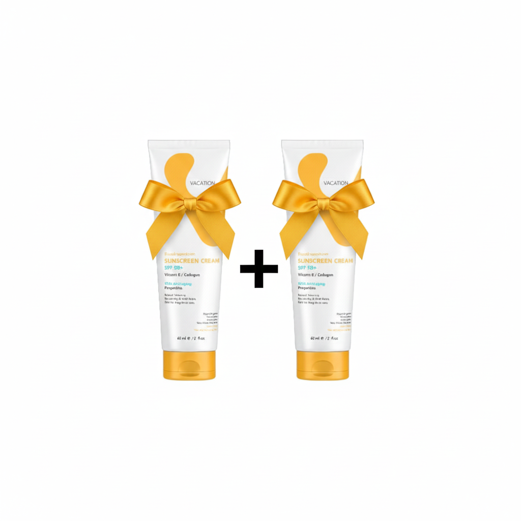 Gemini_Generated_Image_tlfwvktlfwvktlfw.png Vacation Sunscreen Cream 60ml (1+1) - الصورة 1