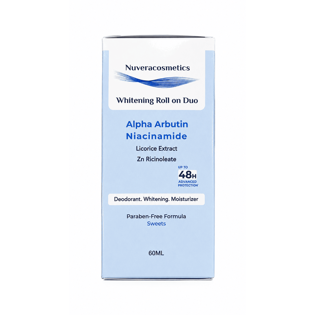 Nuvera whitening roll on Duo Sweets 60 ml . Nuvera whitening roll on Duo Sweets 60 ml .