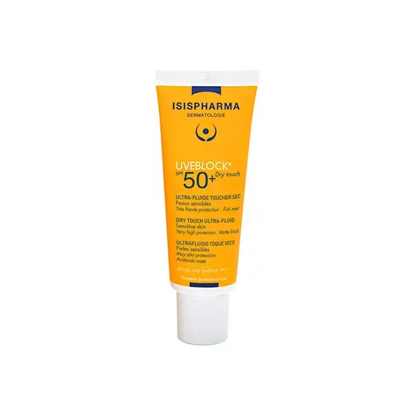 ISISpharma-UVE-Block-50-dry-touch-40ml.webp ISISpharma UVE Block 50+ dry touch 40ml - الصورة 1