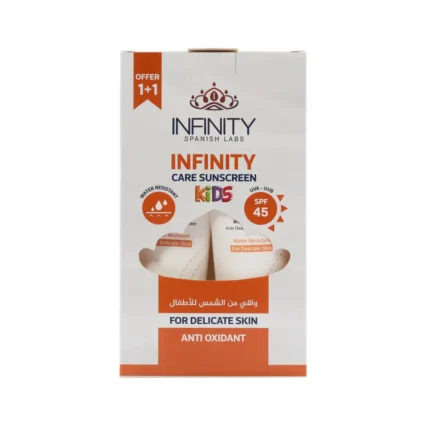 Infinity Care Sunscreen Kids SPF45 – Promopack 1+1