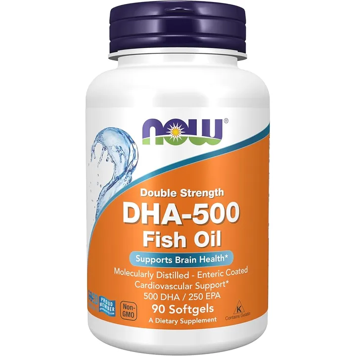 NOW-Supplements-DHA-500-with-250-EPA-Molecularly-Distilled-Supports-Brain-Health-90-Softgels.webp NOW Supplements, DHA-500 with 250 EPA, Molecularly Distilled, Supports Brain Health*, 90 Softgels - الصورة 1