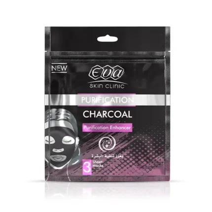 Eva Skin Clinic Charcoal 3Sheat Masks