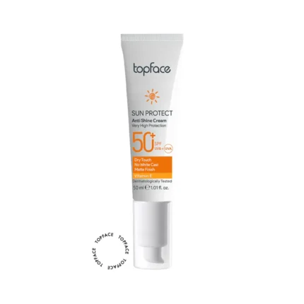 Topface Sun Protect Anti Shine Cream 50+ SPF.
