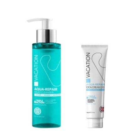 Vacation Aqua-Repair ( Milky Cleanser 200ml + Cica Cream Gel 60ml )