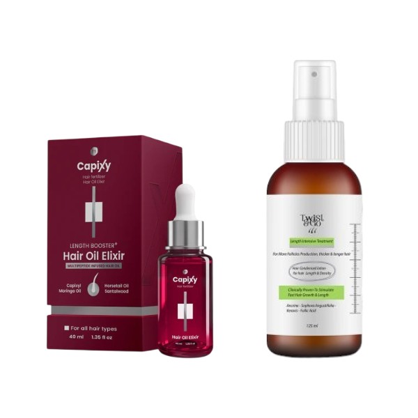 Hair-lengthening Routine ( Capixy Hair Oil Elixir 30ML + Twist And Go Length Lotion 125ml ) Hair-lengthening Routine ( Capixy Hair Oil Elixir 30ML + Twist And Go Length Lotion 125ml )