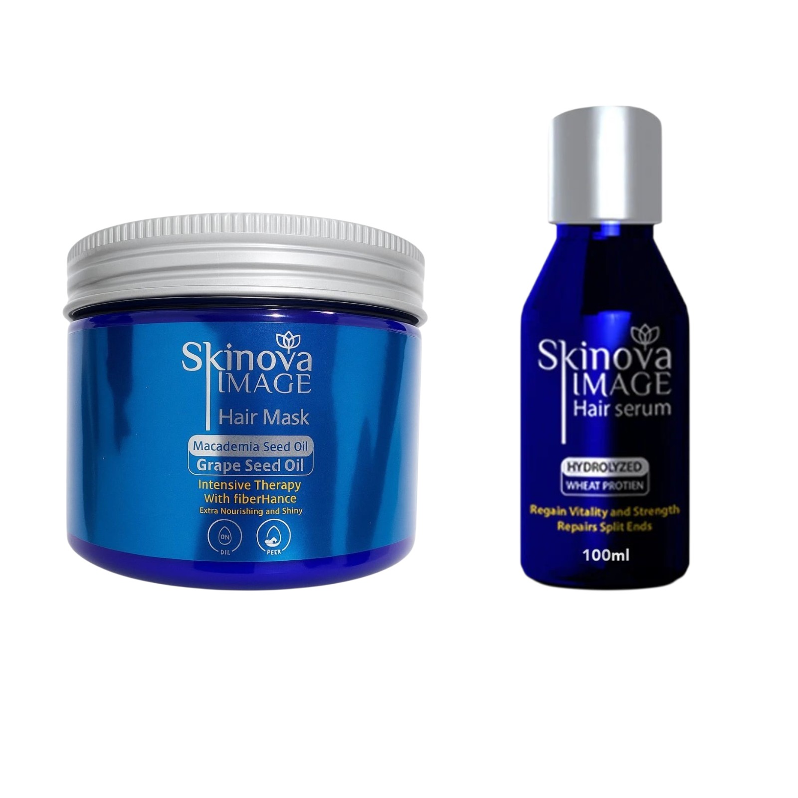 SKINOVA Hair Routine ( Hair Mask 350ml + Hair Serum ) SKINOVA Hair Routine ( Hair Mask 350ml + Hair Serum )