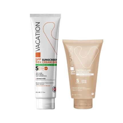 Vacation Sunscreen ( Cream Gel 60ml + Tinted Fluid 50ml )