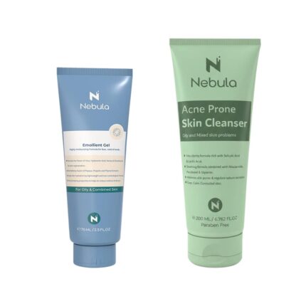 Nebula Skin Routine ( Acne Prone Cleanser 200ml + Emollient Gel 75ml )