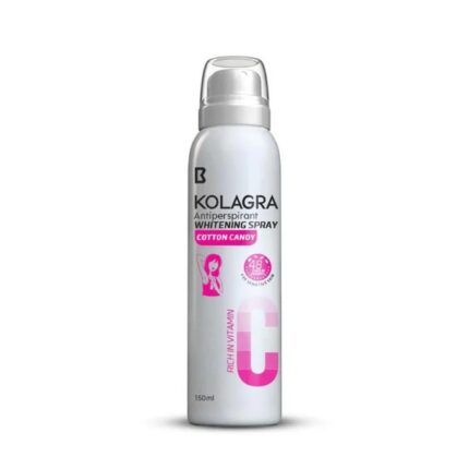 Kolagra Antiperspirant WHITENING SPRAY For Women ( Cotton candy ) 150ml