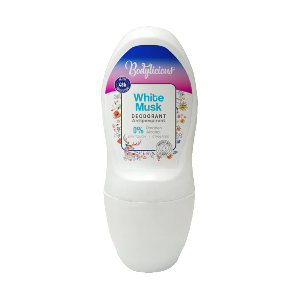 WhiteMusk_1024x1024.webp Bodylicious Roll On White Musk 50ml - الصورة 1