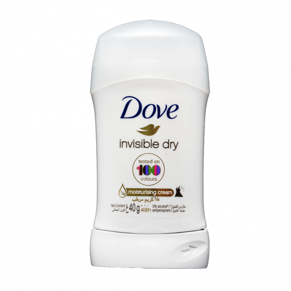 ab4f7414-b028-4dc8-b6f2-8ad61e9fa936-1000x1000-B3pMWpRgNV3ZsEfzTJ7Sz2kmgmkYQp2albf4ndxC.webp Dove Antiperspirant Stick Invisible Dry 40g - الصورة 1