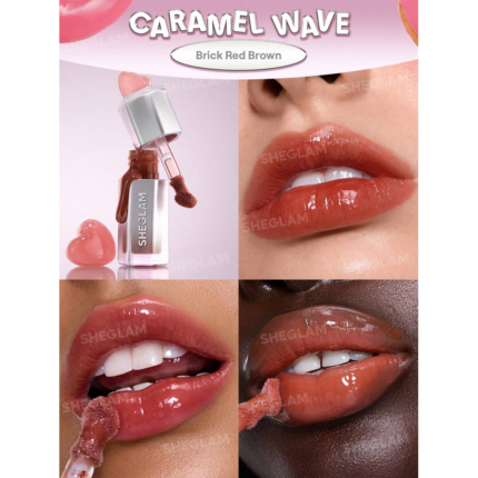Sheglam Glass Lock Air Gloss-Caramel Wave.