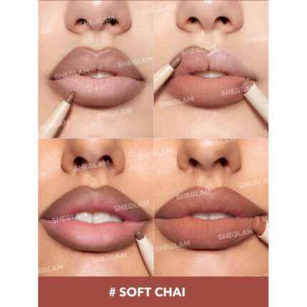 Sheglam Glam 101 Lipstick & Liner Duo-Soft Chai.