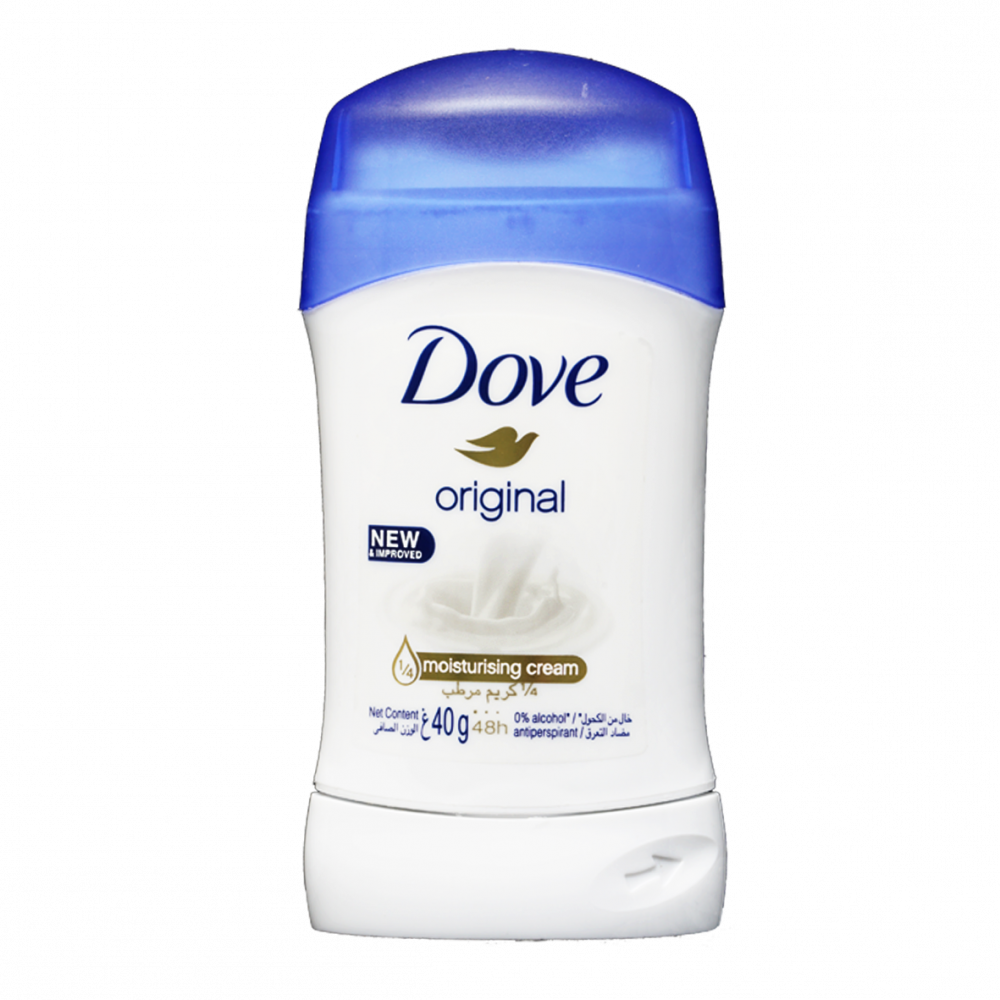 dPbzrTI7kRKPsxw2fSrLcTcGA8eFPiKb0VT1xJBH.webp Dove Original Anti-Perspirant Deodorant Stick 40ml - الصورة 1