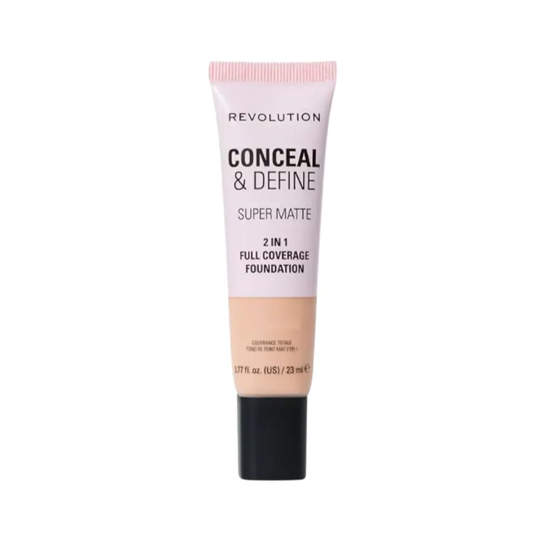 Revolution Conceal & Define Super Matte Tube Foundation F1N. Revolution Conceal & Define Super Matte Tube Foundation F1N.