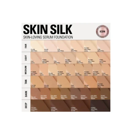 Revolution Skin Silk Radiant Satin Serum Foundation F2N.